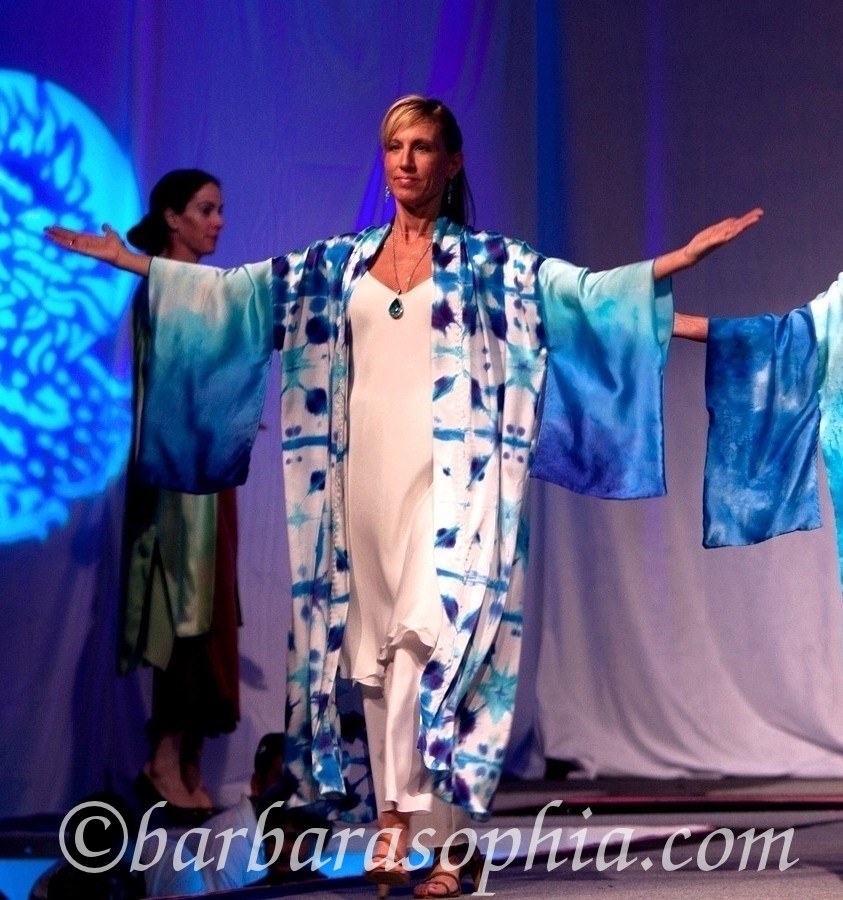 Shibori Hand-dyed Kimonos